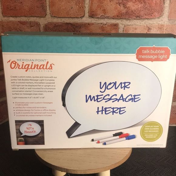 Meridian Point Collection Talk Bubble Message Light - Picture 2 of 3
